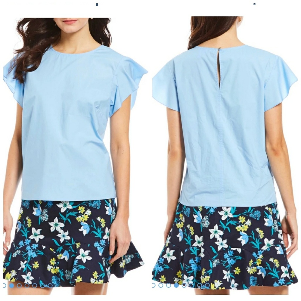 Draper James Cloister Top in Bermuda Blue